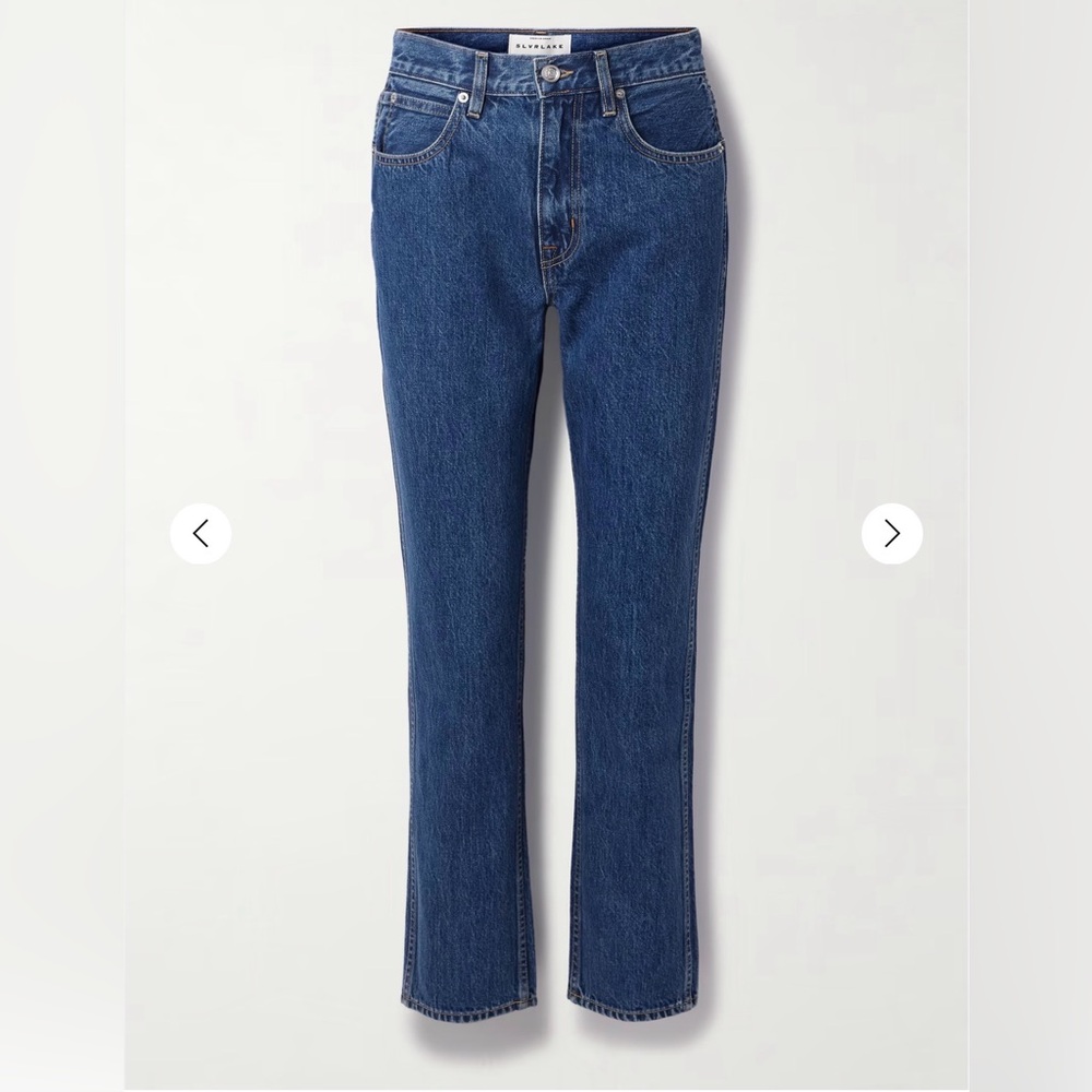 SLVRLAKE Virginia Slim Straight Leg Jeans